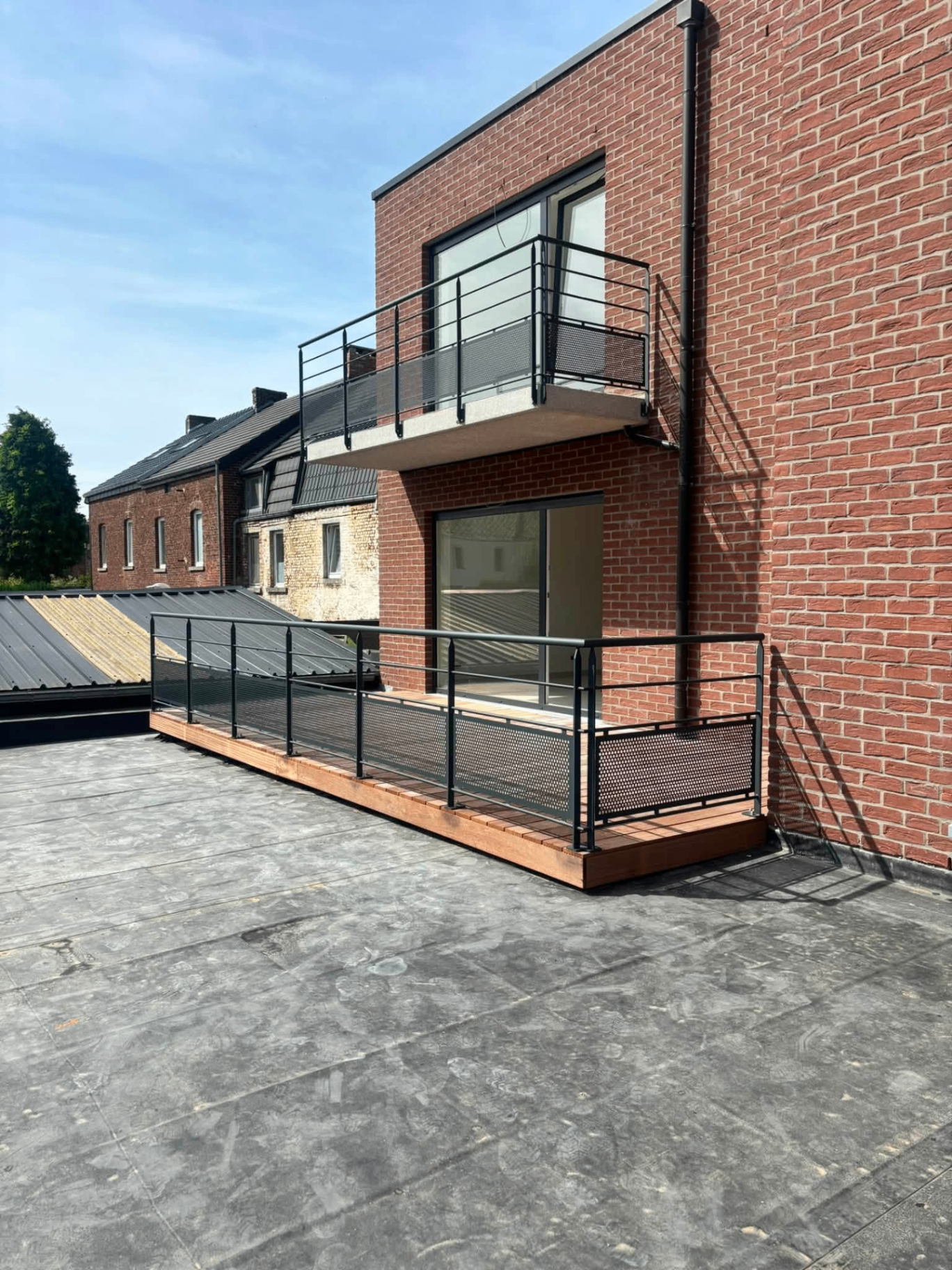 Garde-corps terrasse acier